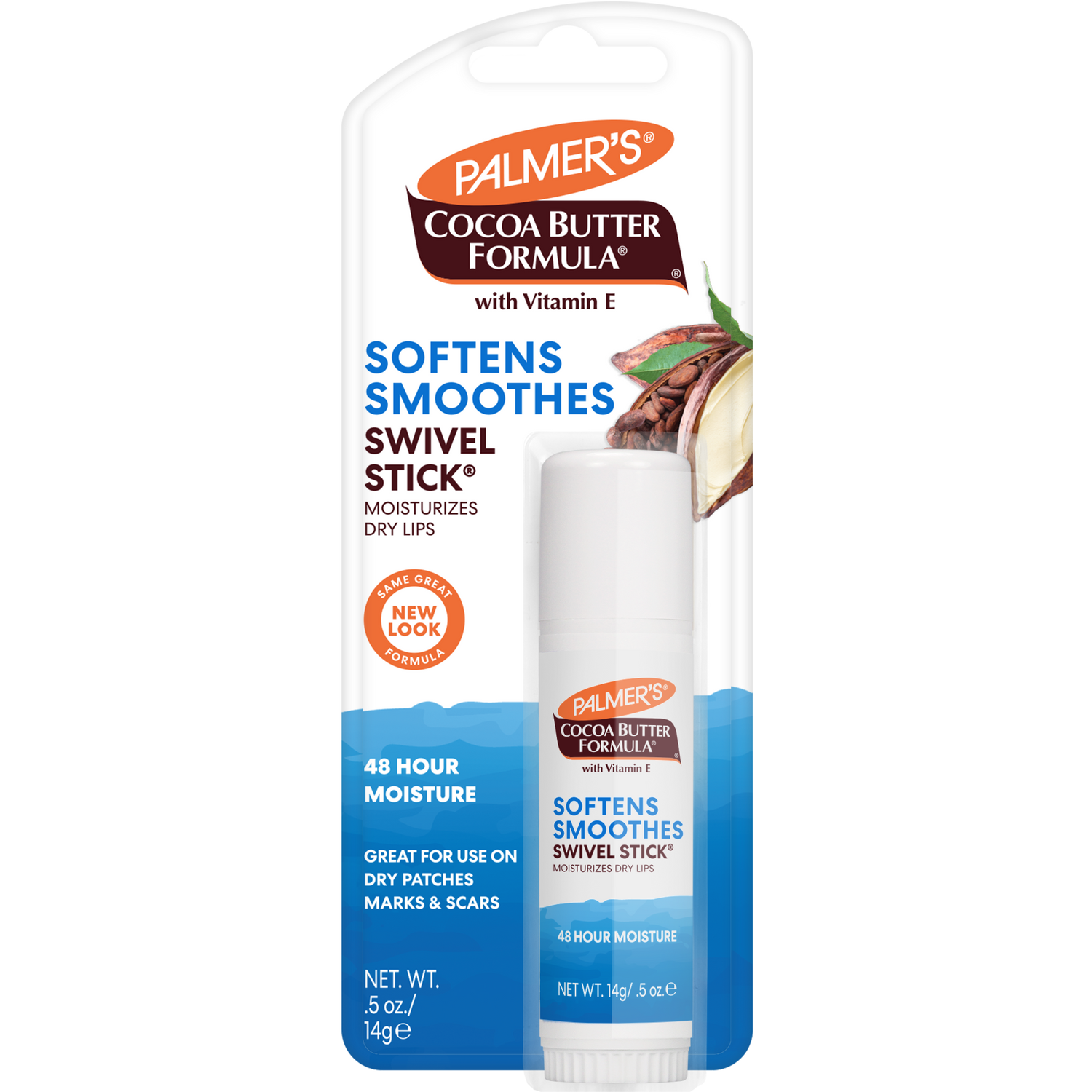 Palmer's Swivel Stick lip balm in retail packaging.