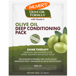Palmer’s Olive Oil Deep Conditioner sachet with olive illustration.
