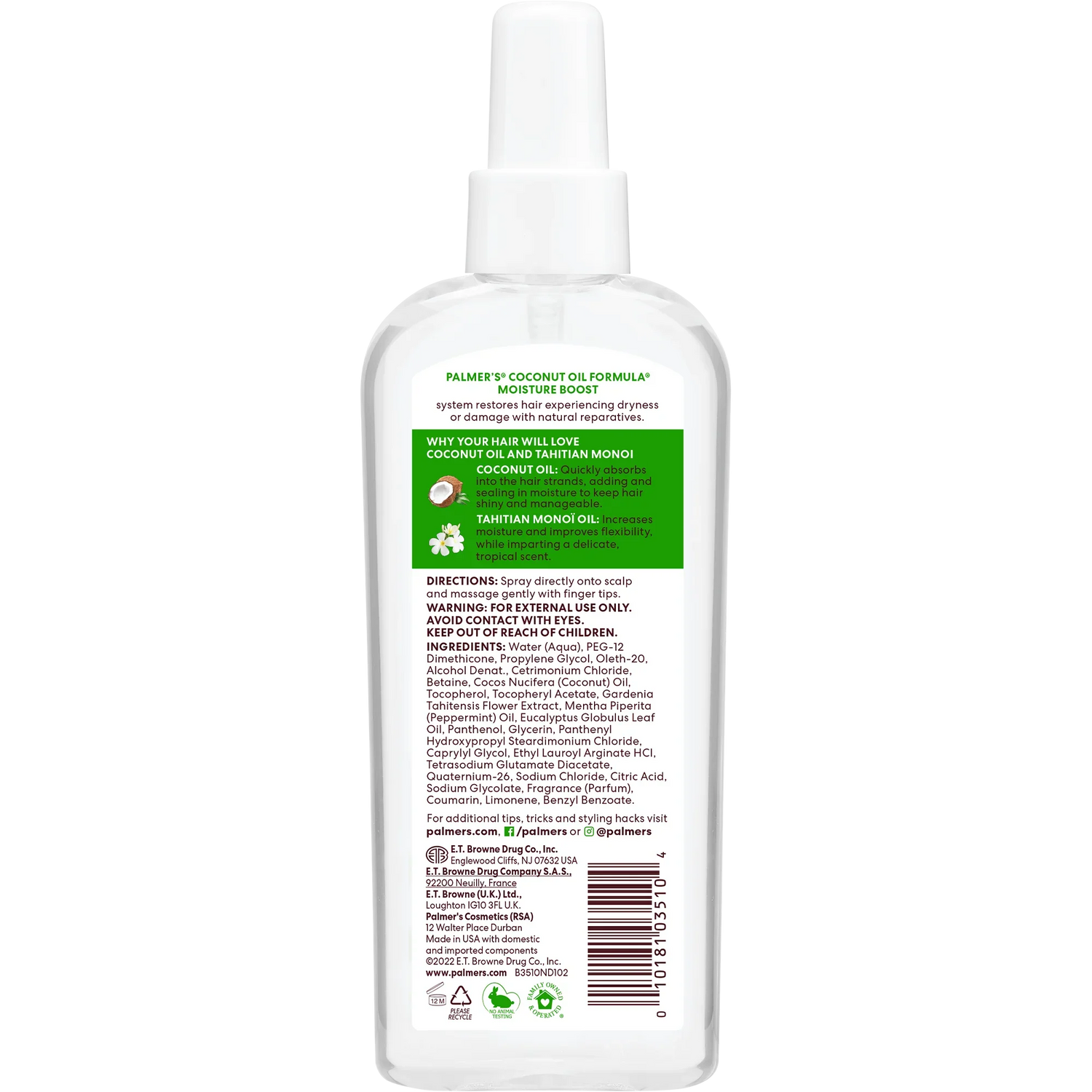 Coconut Oil Strong Roots Spray