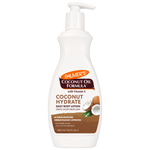 Palmer's Coconut Hydrate Body Lotion, 400 mL pump bottle, dermatologist-approved.