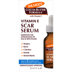 Palmer’s Scar Serum box with claims and visible dropper bottle.