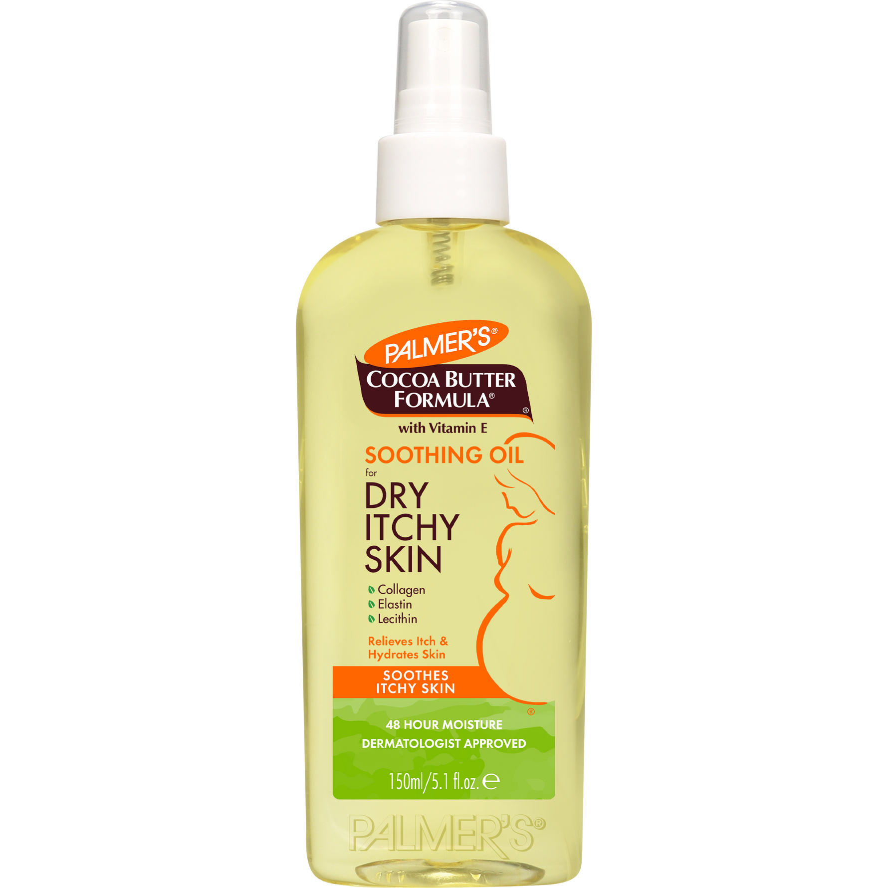 Palmer’s Soothing Oil for Dry, Itchy Skin spray bottle.